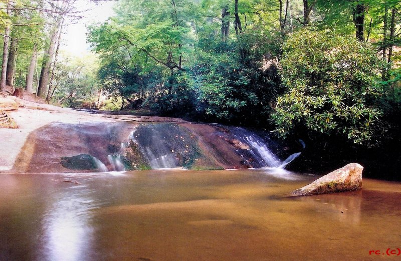 Stone Mt. Creek Falls NO> 9  total drop about 10 Ft. Summer