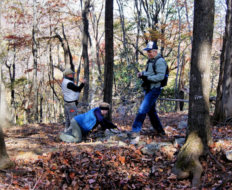 At The Old Gold Mine Site,In Stone Mt. State Park NC, GOLD WAS FOUND HERE