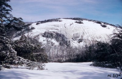 Stone Mountain NC In the Winter