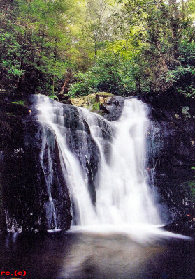 Waterfalls & Cascades On Rich Mountain Creek Stone Mt. State Park NC.