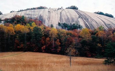 Stone Mountain NC. in the fall.