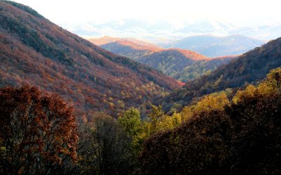 This is Devils Garden Overlook on the Blue Ridge Park  Way NC.