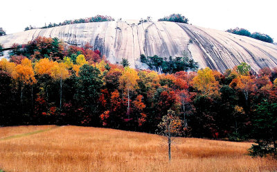 Stone Mountain  in the fall.