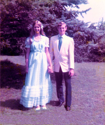 Margie & Randy.Old Picture I found on ore wedding day 8/11/1973
