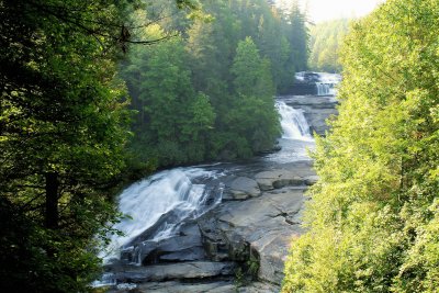 Triple Falls on the Little River In DuPont State Forest Total Drop 100+ Ft.