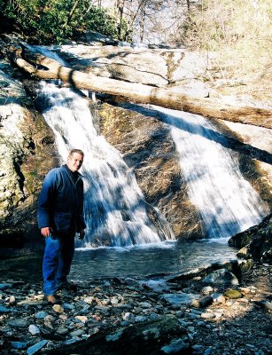 Me at foot of boulder Creek Falls
