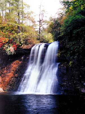 Silver Run Falls About 40 Ft. NC.