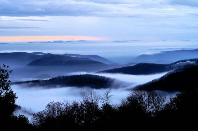 The mountains around Stone Mountain