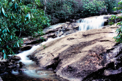 Little Laurel Creek TN  Falls 4 About 15 to 20 Ft. (winter)