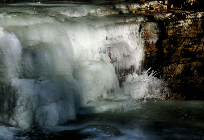 The Falls Of Dismal, About 10 to 12 Ft. Picture made 1/17/09 (it was 3) VA