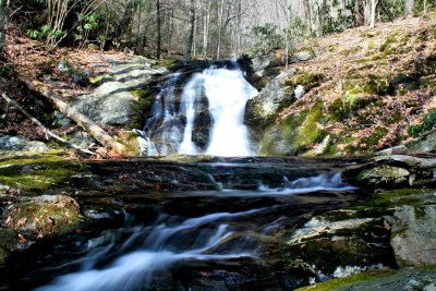 The First  Waterfalls on Garden Cr. 15 to 20 Ft. 2 1/2 hr into the hike