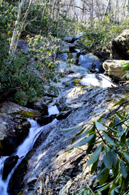 Cascades/falls below the 2ND  waterfalls  About 35 to 40  Ft.