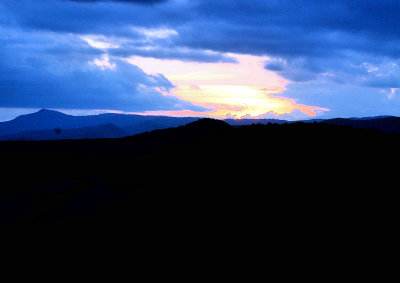 Sun sat on Stone Mountain NC.