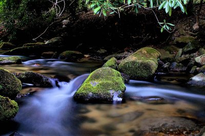 East Prong of Roaring Rive At Stone Mt State Park NC.