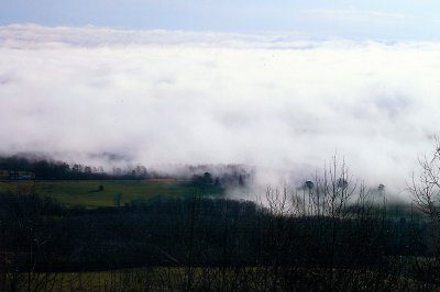 Clouds from 21 overlook NC.