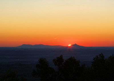 Sunrise at Pilot Mountain This morning (10/02/10) - 3
