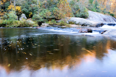 Reflection Of Fall # 2, Made on the Little River  Near Sparta NC
