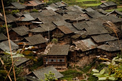 Roofs of Dong village