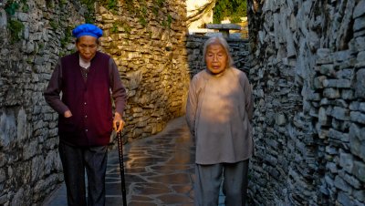 walking through Guiiyang ancient town