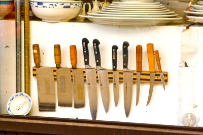 Knives in the window