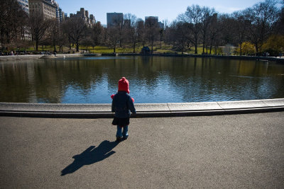 Toddler Pondering the Lake