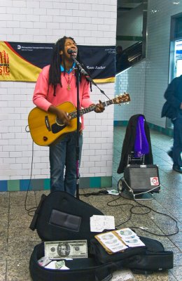 Times Square Subway Musician