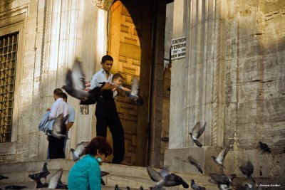 Before a newer  mosque