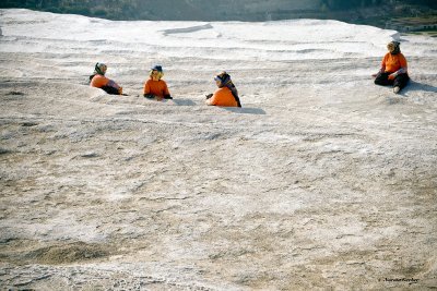 Workers at Pammukale