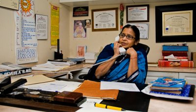 Dr. Devala Ramanathan in her office