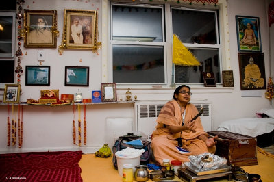 The Dr. has Vedic Satsang in her home