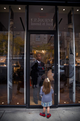 The Child Looks Into the Glass 