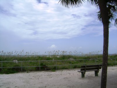 We parked in a public parking lot in Redington Beach with beachfront access.  This was my first view of the ocean during this trip.