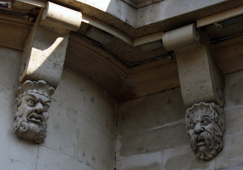 gargoyles on the Pont Neuf - Paris oldest bridge