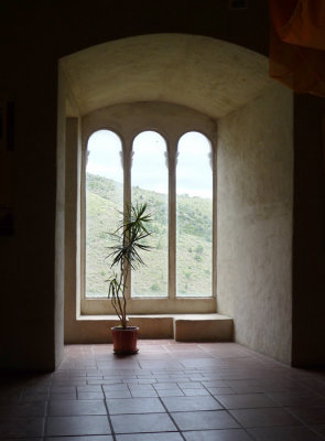 inside Chateau Castelnou