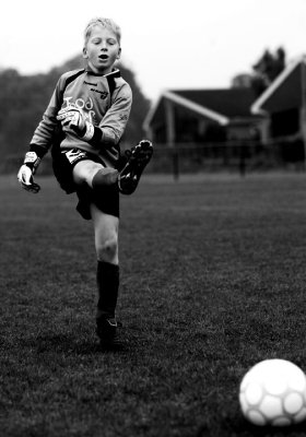 Voetbal wedstrijd 01-11-2008
