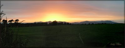 Pentland hills sunset
