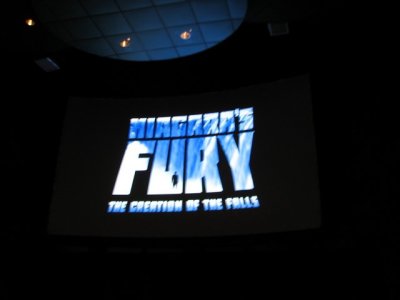 The one tourist attraction that WAS open - Niagara's Fury, a 4D experience