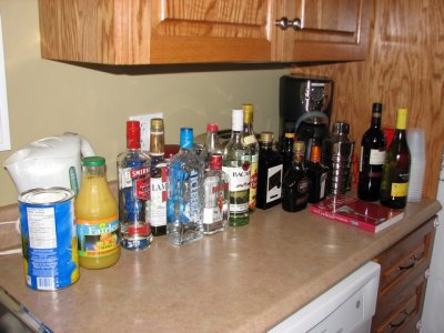 And then the birthday party had it's own liquor store