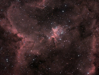 The Heart Nebula - IC1805 (HaRGB/SBIG ST-8300M)