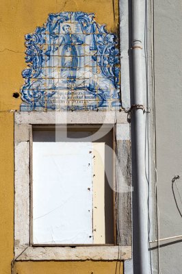 «São Francisco de Borja - Aqui colocado 18 meses depois do Terramoto de 1755»