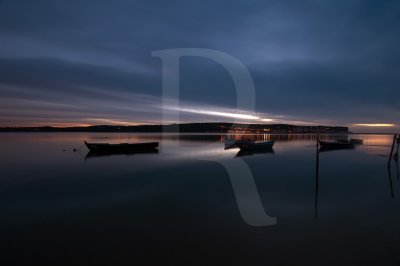 A Lagoa de Óbidos em 3 de dezembro de 2010