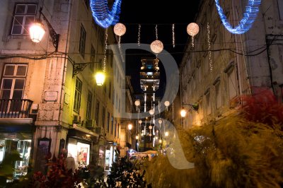 A Rua de Santa Justa no Natal