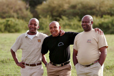 John, Amos and Titus Kenya guides