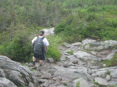 Starting Down the Ammonoosuc Ravine Trail