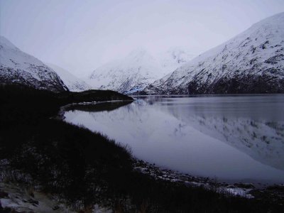 Reflected - Portage Glacier Blue Ice