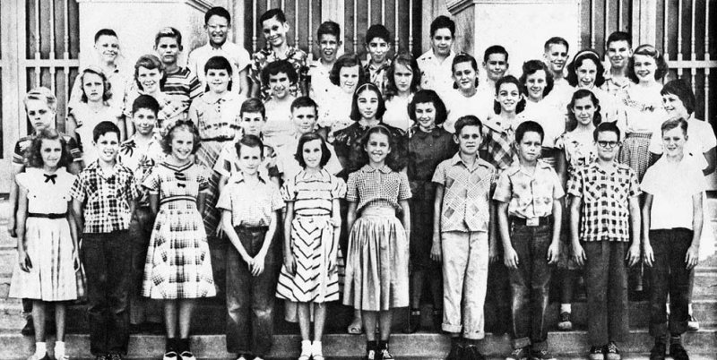 1952 - Mrs. Woltzs 6th grade class at Coral Gables Elementary