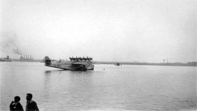 1929 - Dornier DO-X Flying Boat in Biscayne Bay, Miami