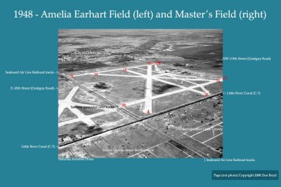 1948 - Amelia Earhart Field (left) and Master's Field (right)