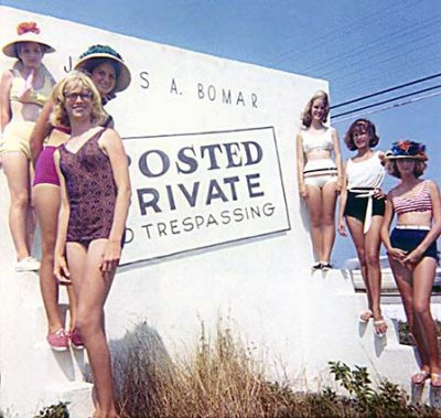 1963 - Debbie Johns, Linda Manson, Irene on the left side, Linda High, Gloria Wolfe and Betty Warren on the right side
