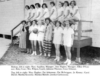 1951 - the girls basketball team for St. Mary's Parochial School, Miami